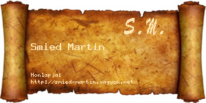 Smied Martin névjegykártya
